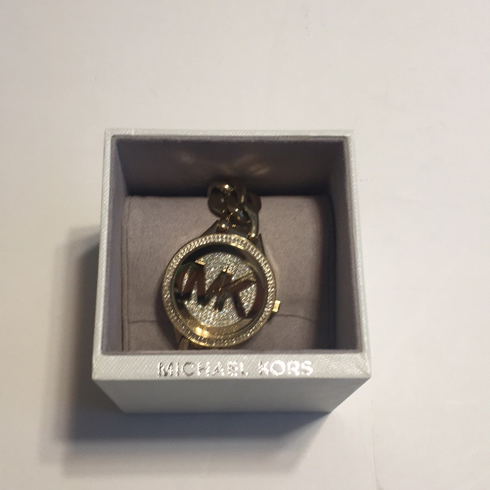 Authentic Michael kors Diamond watch gold